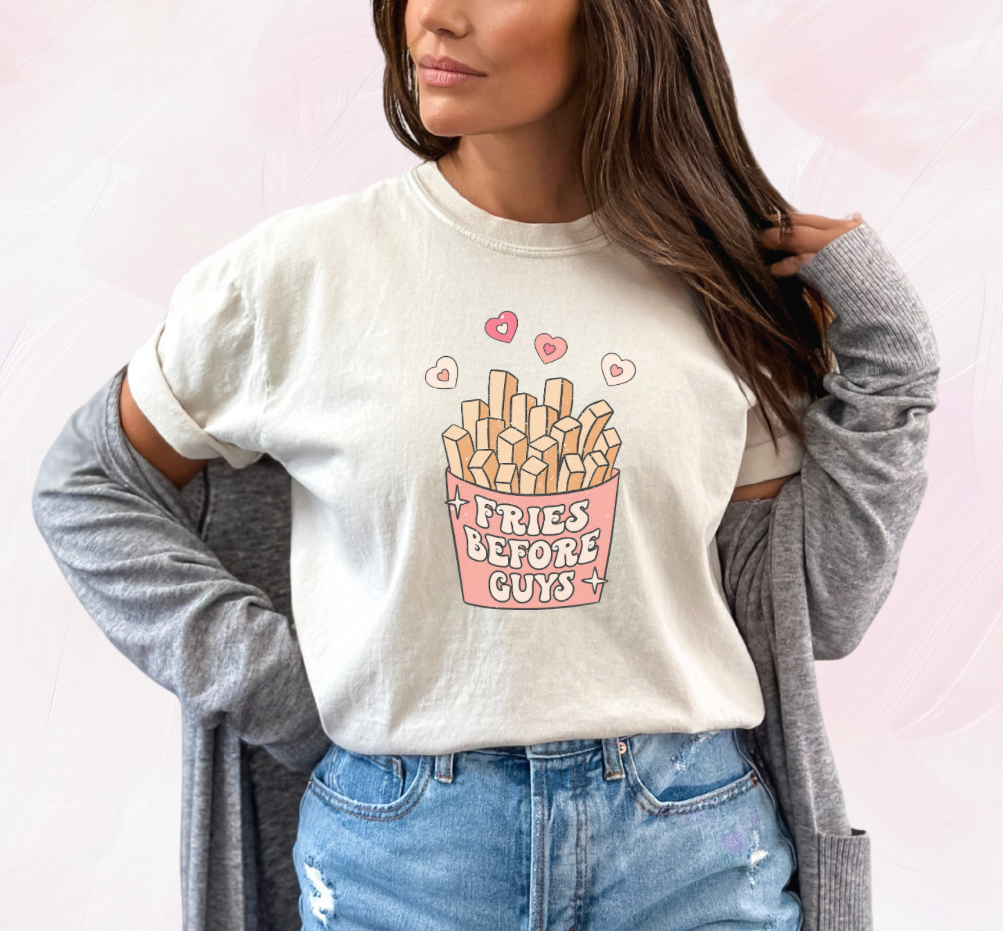 Fries before guys on sale sweatshirt