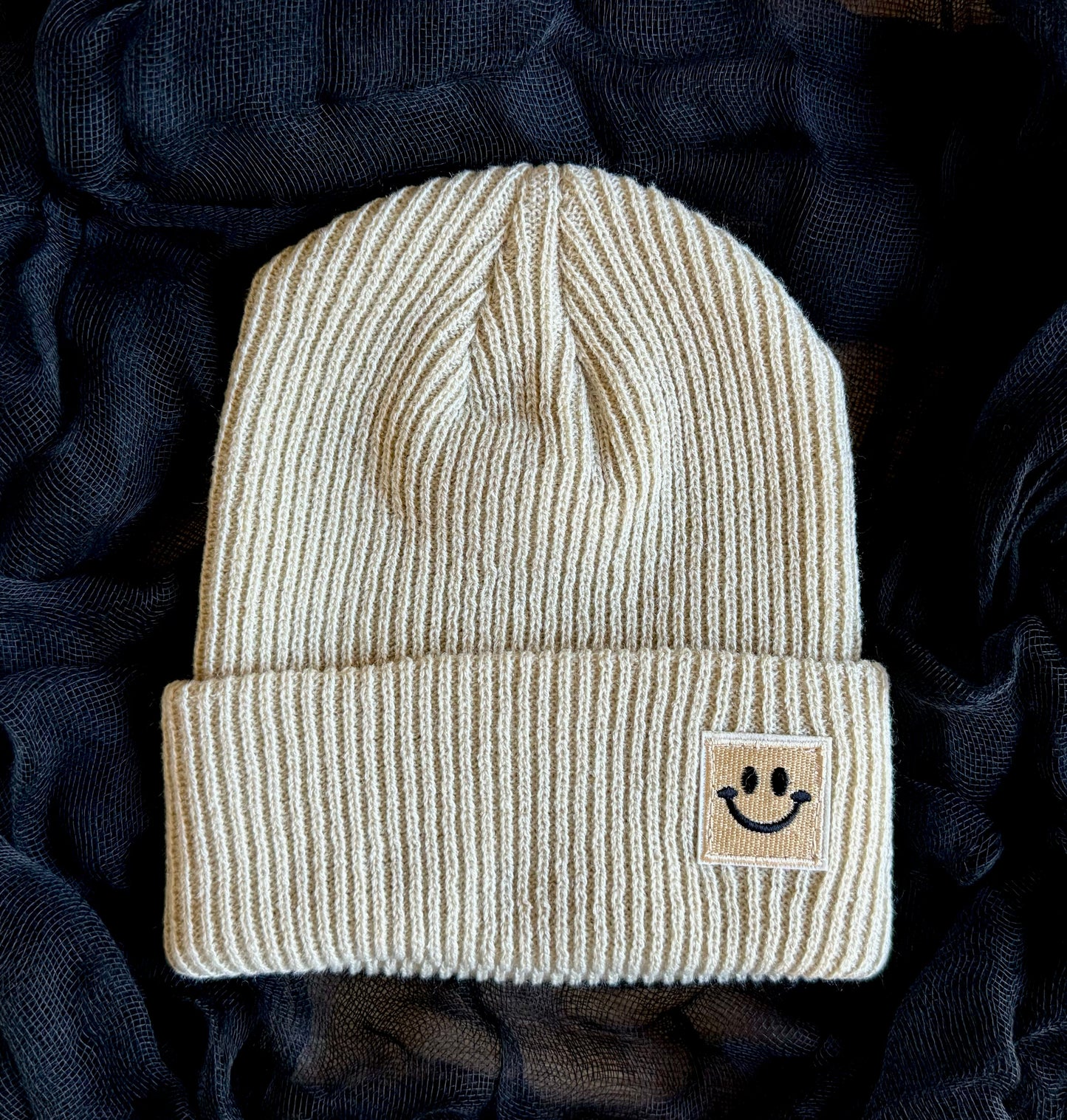 Smiley Youth Beanie (Embroidered)