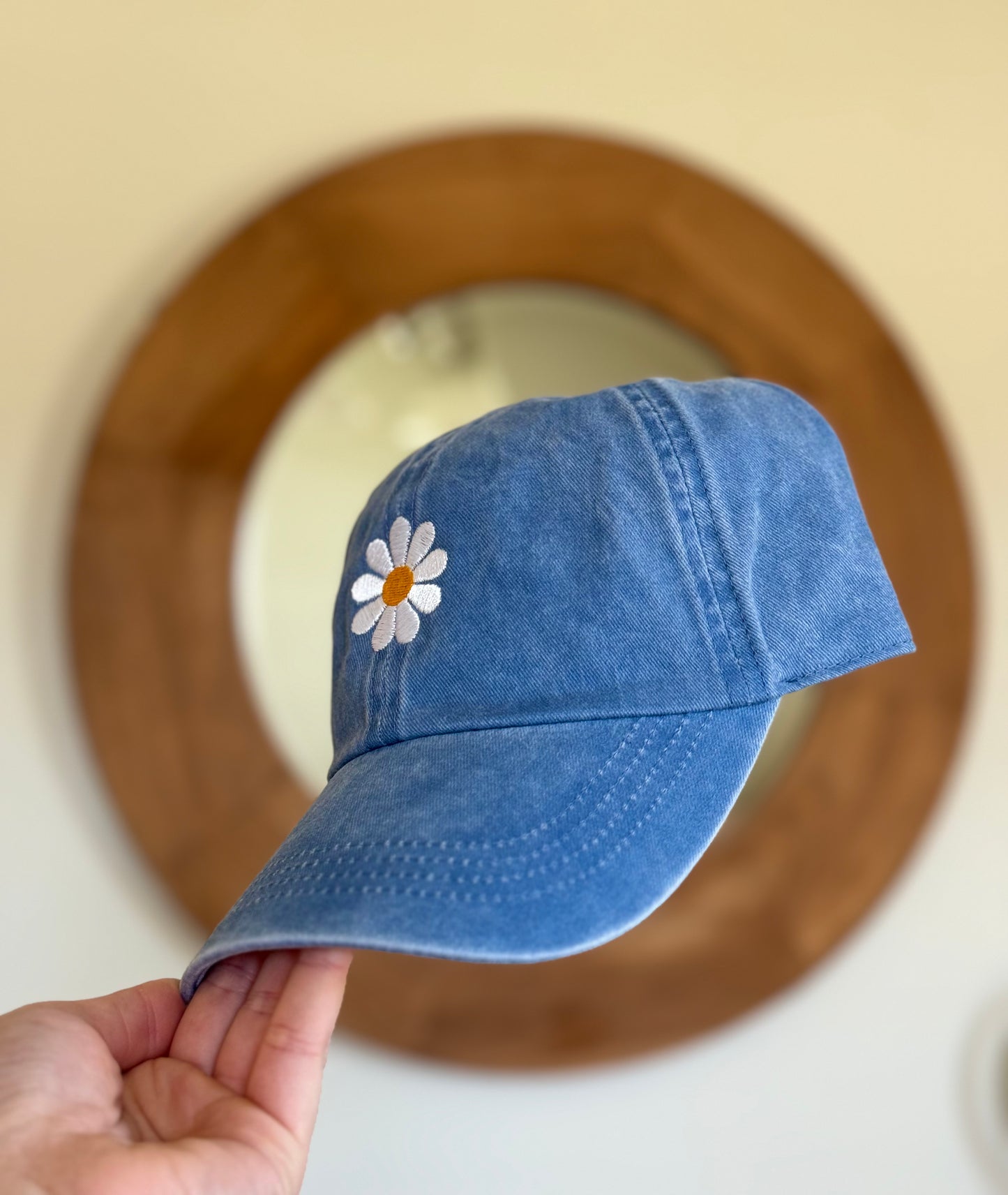 Daisy Baseball Hat (Embroidered)
